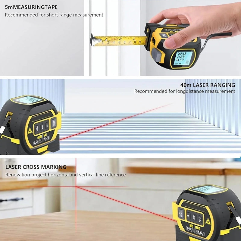 Fita Métrica a Laser 3 em 1 40/60M